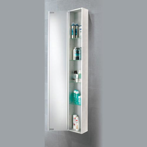 HIB Mercury Aluminium Mirror Cabinet - 43700 Profile Large Image