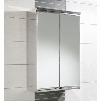 HIB - Mini Visnu Mirror/Stainless Steel Cabinet - 1044020 Large Image