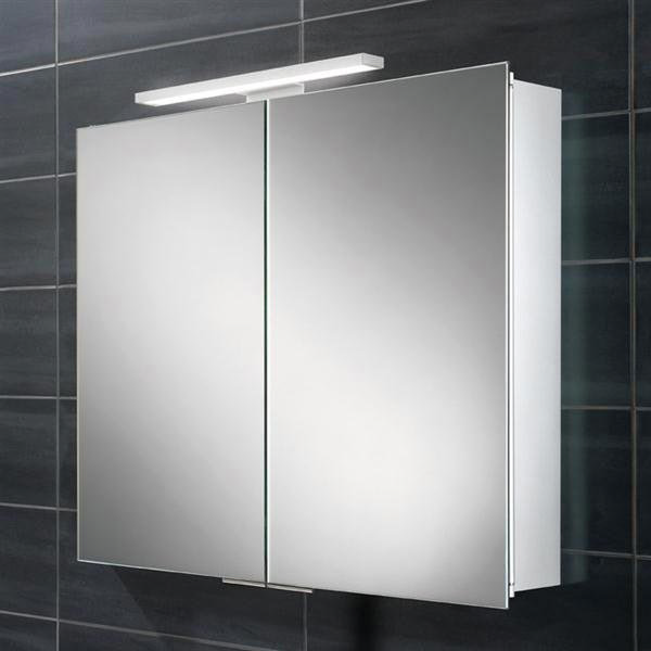 HIB Neutron LED Aluminium Mirror Cabinet - 44500 Large Image