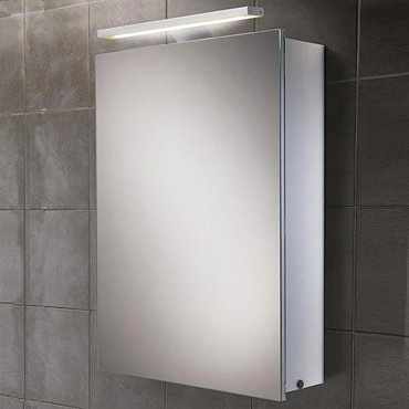 HIB Orbital LED Demisting Aluminium Mirror Cabinet - 43300  Profile Large Image