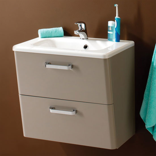 HIB - Palamas Wall Hung 600mm Unit with Basin - Calico - PAL-WH-CAL Large Image
