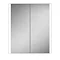 HIB Paragon 60 LED Illuminated Aluminium Mirror Cabinet - 51900 Profile Large Image