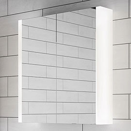 HIB Paragon 60 LED Illuminated Aluminium Mirror Cabinet - 51900 Medium Image