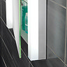 HIB Parity Recessed Fluorescent Aluminium Mirror Cabinet - 44200  Feature Large Image