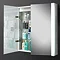 HIB Photec Fluorescent Aluminium Mirror Cabinet - 43200  Profile Large Image
