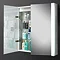 HIB Photec Fluorescent Aluminium Mirror Cabinet - 43200 Profile Large Image