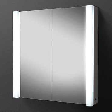 HIB Photec Fluorescent Aluminium Mirror Cabinet - 43200  Profile Large Image