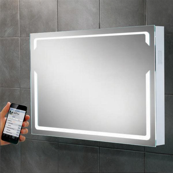 HIB - Pulse Bluetooth LED Mirror - H600 x W800 x D70mm - 77415000 Large Image