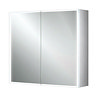 HIB Qubic 80 LED Aluminium Mirror Cabinet