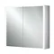 HIB Qubic 80 LED Aluminium Mirror Cabinet