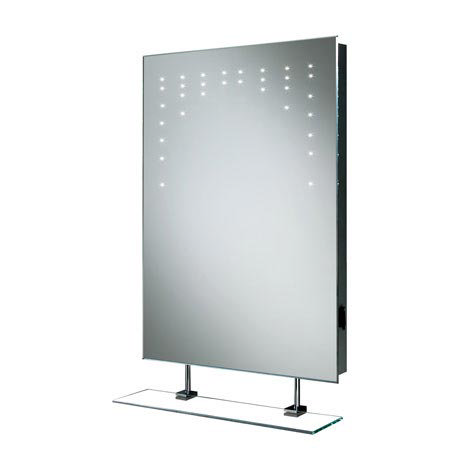 HIB Rain LED Mirror with Charging Socket - 73105200  Profile Large Image
