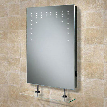 HIB Rain LED Mirror with Charging Socket - 73105200  Profile Large Image
