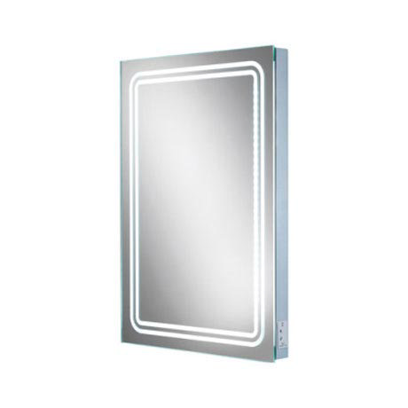 HIB Rotary LED Mirror with Charging Socket - 77416000 Profile Large Image