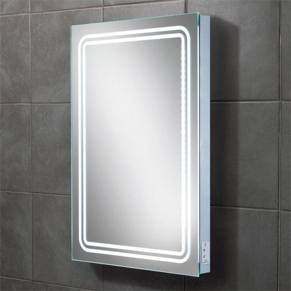 HIB Rotary LED Mirror with Charging Socket - 77416000 Large Image