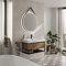 HIB Solstice Matt Black 80 Round LED Illuminated Mirror