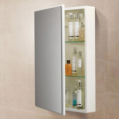 HIB Tulsa Gloss White Mirror Cabinet - 9101600  Profile Large Image