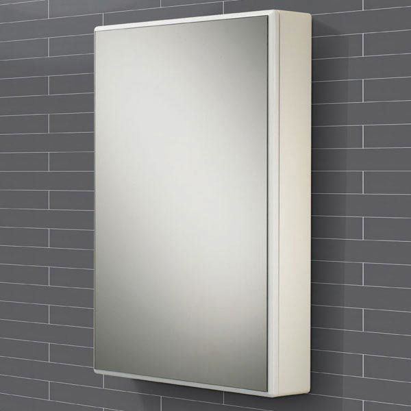 HIB Tulsa Gloss White Mirror Cabinet - 9101600 Large Image