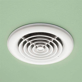 HIB Turbo White Bathroom Inline Fan - 33500 Large Image