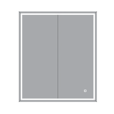 HIB Vanquish 60 Recessed LED Aluminium Mirror Cabinet
