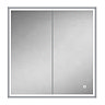 HIB Vanquish 80 Recessed LED Aluminium Mirror Cabinet - 47800  Profile Large Image