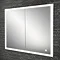 HIB Vanquish 80 Recessed LED Aluminium Mirror Cabinet - 47800 Large Image