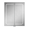 HIB Vapor 60 LED Illuminated Aluminium Mirror Cabinet