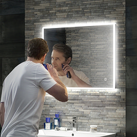 HIB Vega 80 LED Ambient Rectangular Mirror