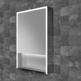 HIB Verve 50 LED Illuminated Mirror Cabinet - 52700 Large Image