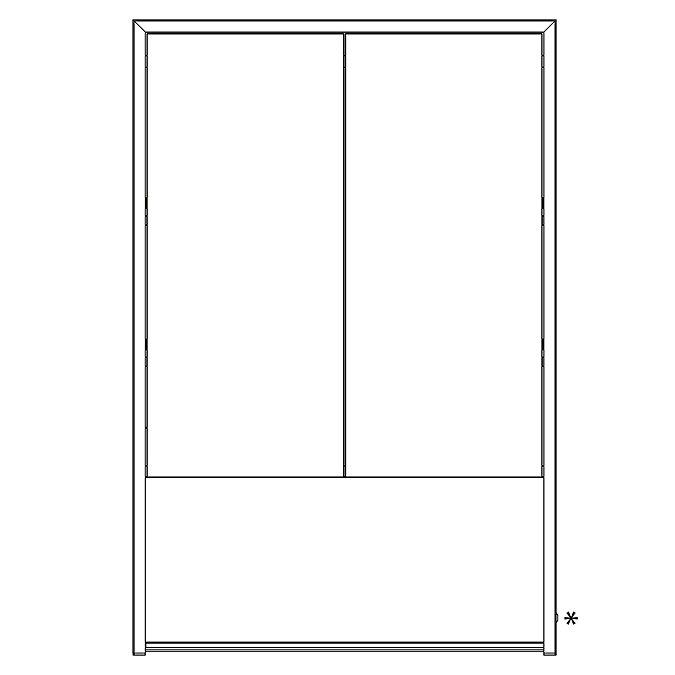 HIB Verve 60 LED Illuminated Mirror Cabinet