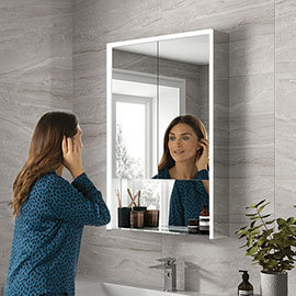 HIB Verve 60 LED Illuminated Mirror Cabinet - 52800 Medium Image