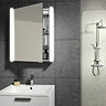 HIB Vita 50 LED Aluminium Mirror Cabinet - 45600  Profile Large Image