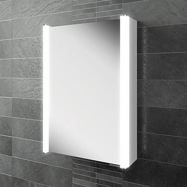 HIB Vita 50 LED Aluminium Mirror Cabinet - 45600  Profile Large Image