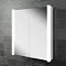 HIB Vita 60 LED Aluminium Mirror Cabinet - 45500 Large Image