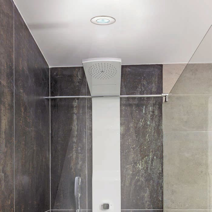 HIB White Fire Rated LED Showerlight - Cool White - 5830  Profile Large Image