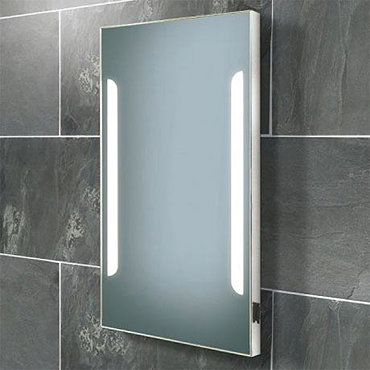 HIB Zenith Fluorescent Illuminated Mirror with Charging Socket - 73105500  Profile Large Image