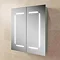 HIB Zephyr 60 LED Demisting Aluminium Mirror Cabinet - 45700 Large Image