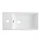 Cubix High Gloss White Vanity Unit inc Ceramic Basin W480 x D230mm - VTY058  Standard Large Image