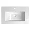 Nova 600 x 400mm White & Ebony Brown Floor Standing Basin Unit - VTFEB600 Profile Large Image