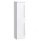 Nova High Gloss White Wall Mounted Tall Side Cabinet W350 x D250mm - VTY070 Large Image