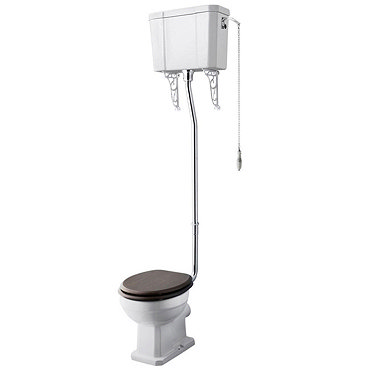 Carlton High Level Traditional Toilet - WC, Cistern and Pan Profile Large Image