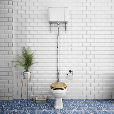 Carlton High Level Traditional Toilet - WC, Cistern and Pan