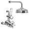 Holburn Traditional Twin Thermostatic Shower Valve Inc. 8" Apron Fixed Head Profile Large Image
