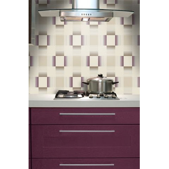 Holden Decor - Hikari Plum/Cream Bathroom Wallpaper - 89140 Profile Large Image