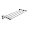 Holly Modern Wall Mounted Bath Towel Shelf - Chrome Large Image