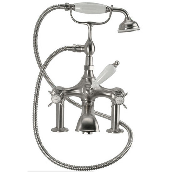 Hollys of Bath Deck Mount Manual Chrome Bath Shower Mixer - 2220 Large Image