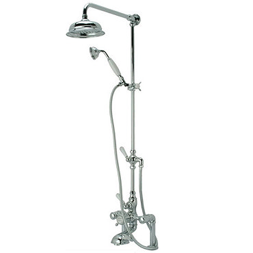 Hollys of Bath Deck Mounted Thermostatic Shower w/ Riser & Diverter Profile Large Image
