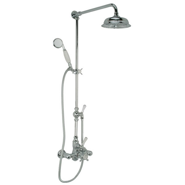 Hollys of Bath Exposed Thermostatic Chrome Shower w/ Hand Shower - ES2-8 Large Image