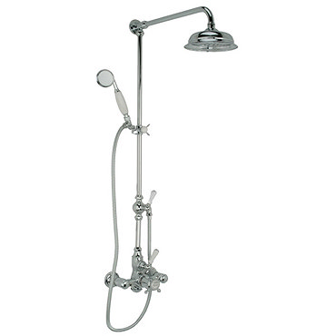 Hollys of Bath Exposed Thermostatic Chrome Shower w/ Hand Shower - ES2-8 Profile Large Image