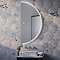 Horizon LED Backlit Semi-Circular Mirror 1000 x 500mm with Anti-Fog and Touch Sensor