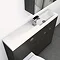 Hudson Reed 1100mm Hacienda Black Compact Combination Unit (600 Vanity + 500 WC unit)  Feature Large